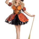 Sweet As Candy Corn Witch Plus Size