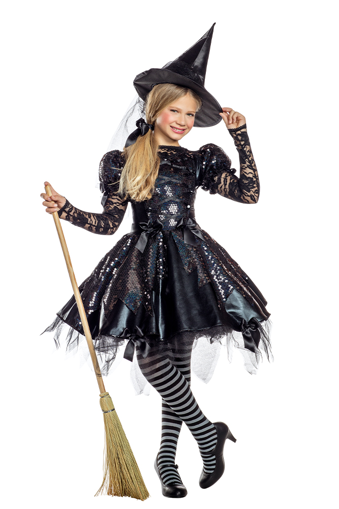 Girls Dark Witch - Party King Costumes