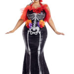 Party King Glamour Muerta Plus Size Costume